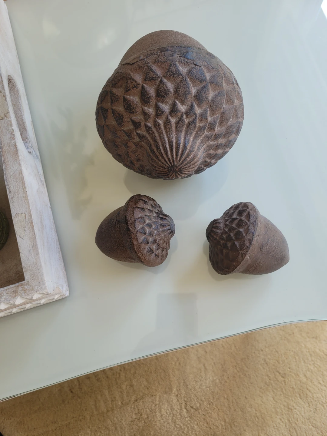 Cast Iron Acorn Decorative Set - photo 2