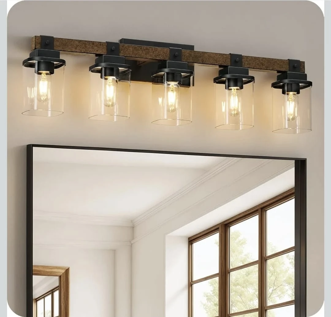 5-Light Bathroom Vanity Lighting Fixture