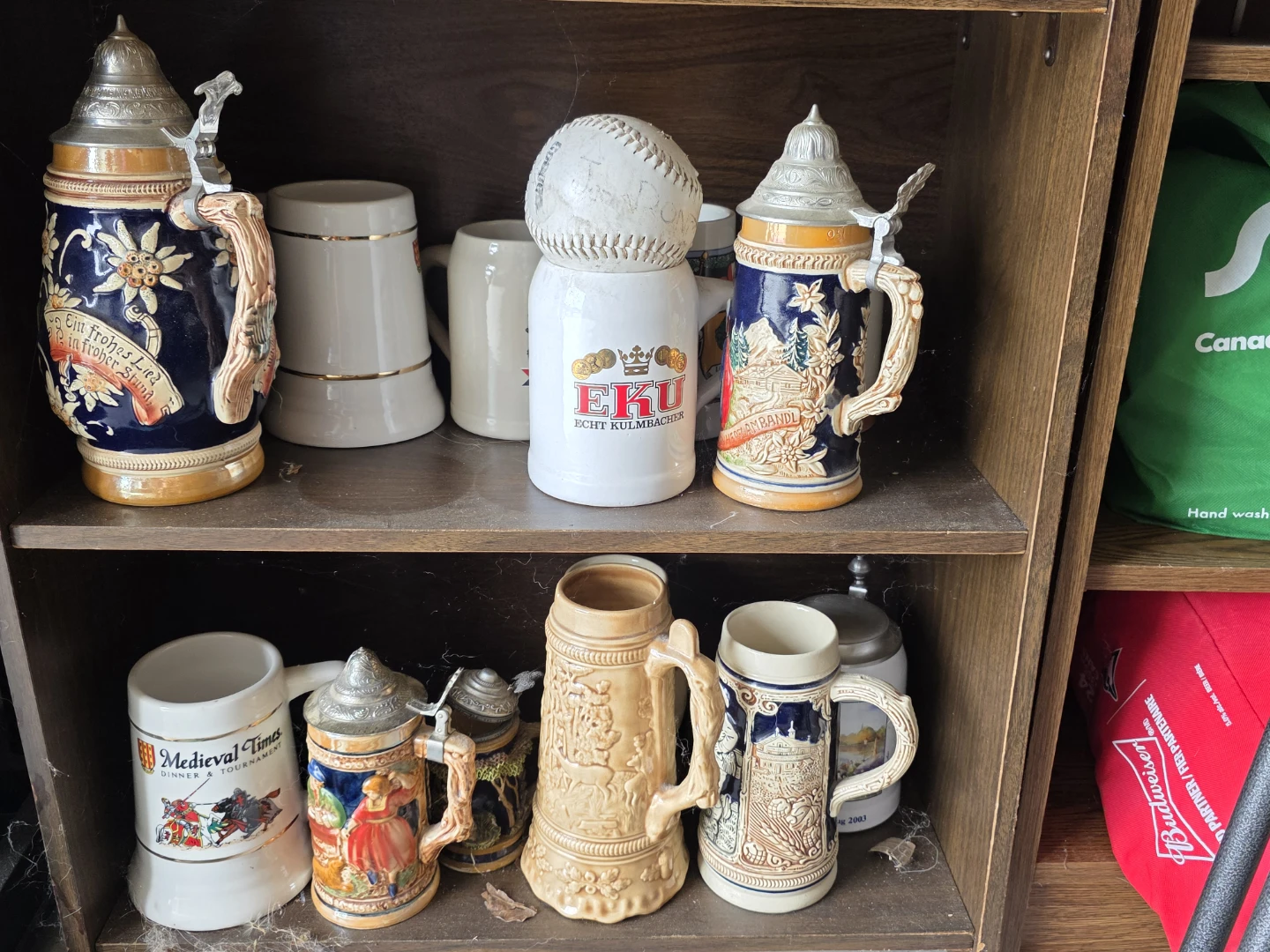 EKU Echt Kulmbacher Baseball Beer Stein
