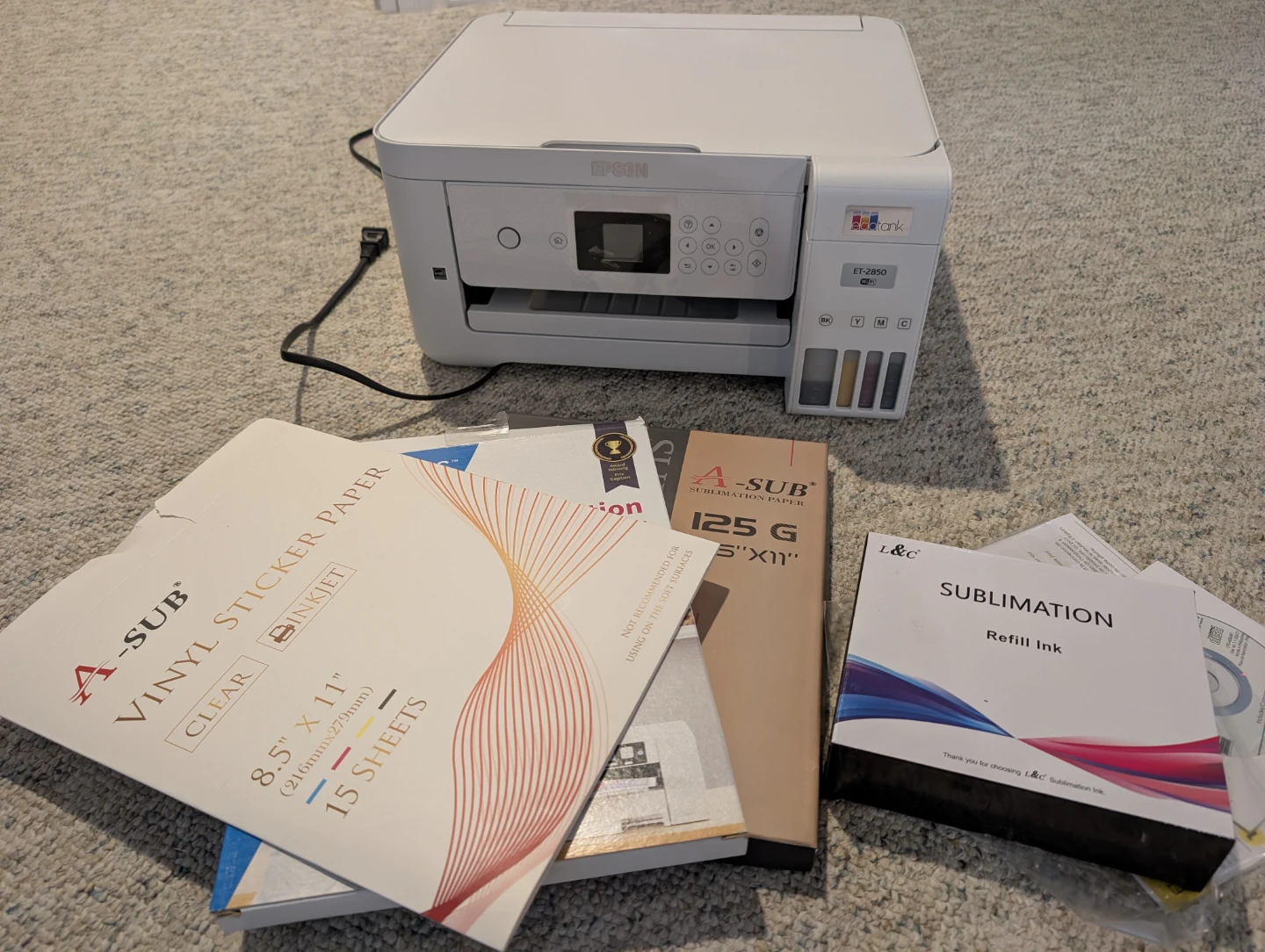 Epson EcoTank ET-2850 Printer and Mug Heat Press Bundle - photo 2