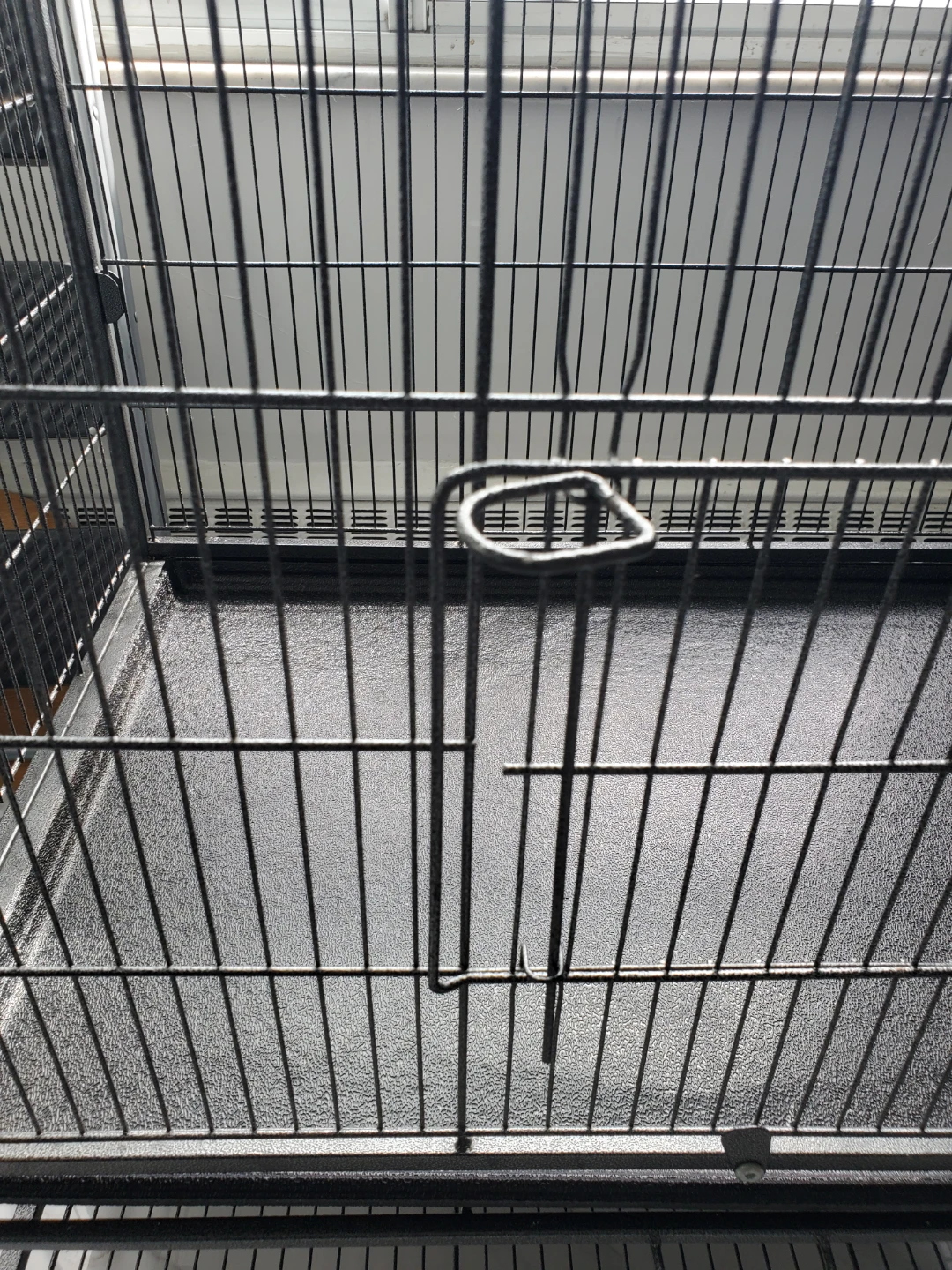 Large Black Metal Bird Cage - photo 4