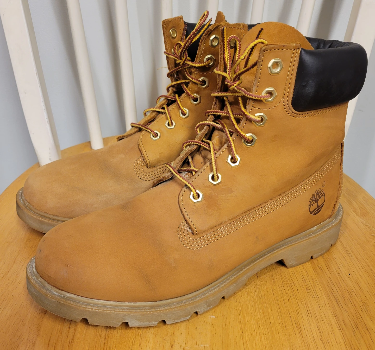 Timberland wheat 6" Mens boots Size 9.5 - photo 2