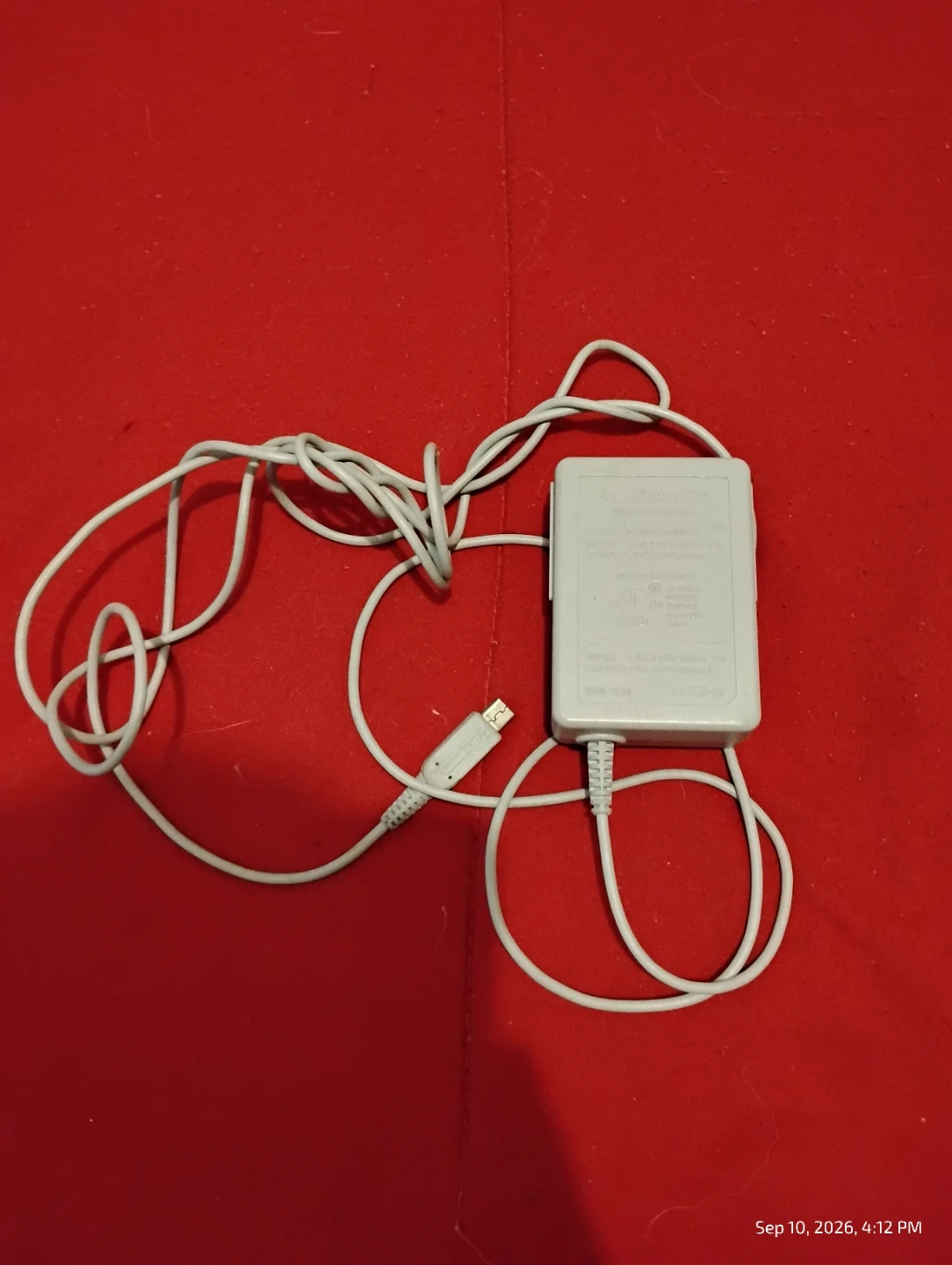 AC Power Adapter for Nintendo DSi/3DS