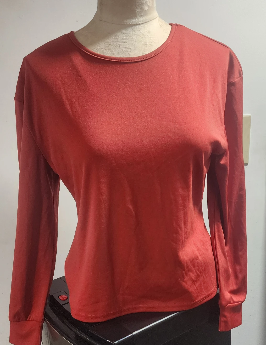 SHEIN Red Long Sleeve Top