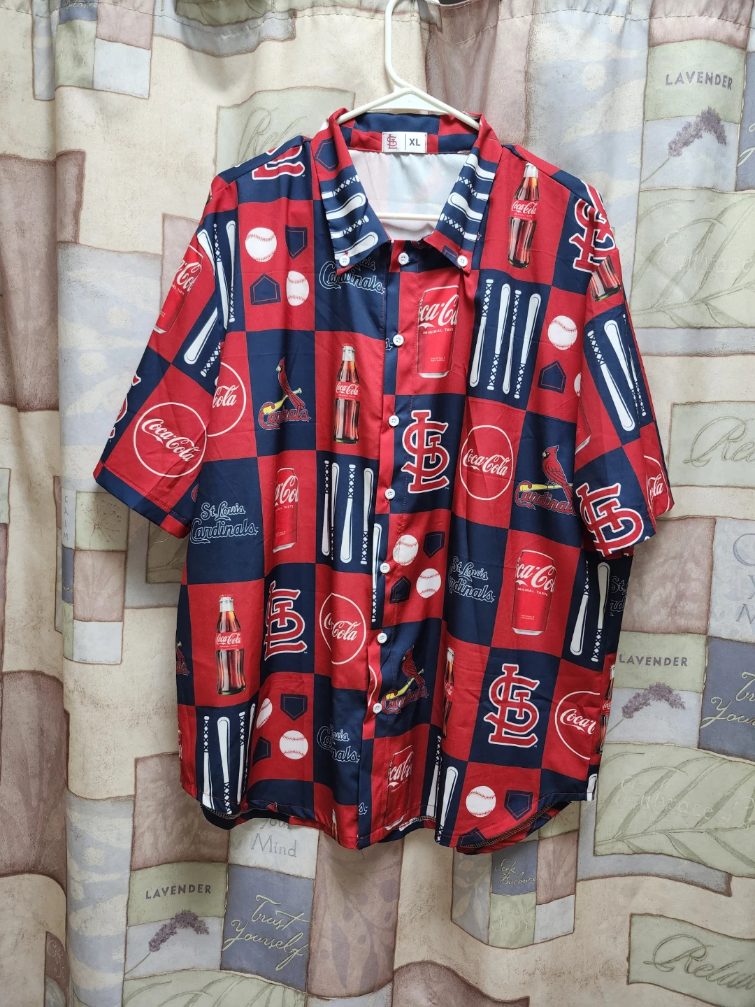 St. Louis Cardinals Coca-Cola Button Down Shirt XL