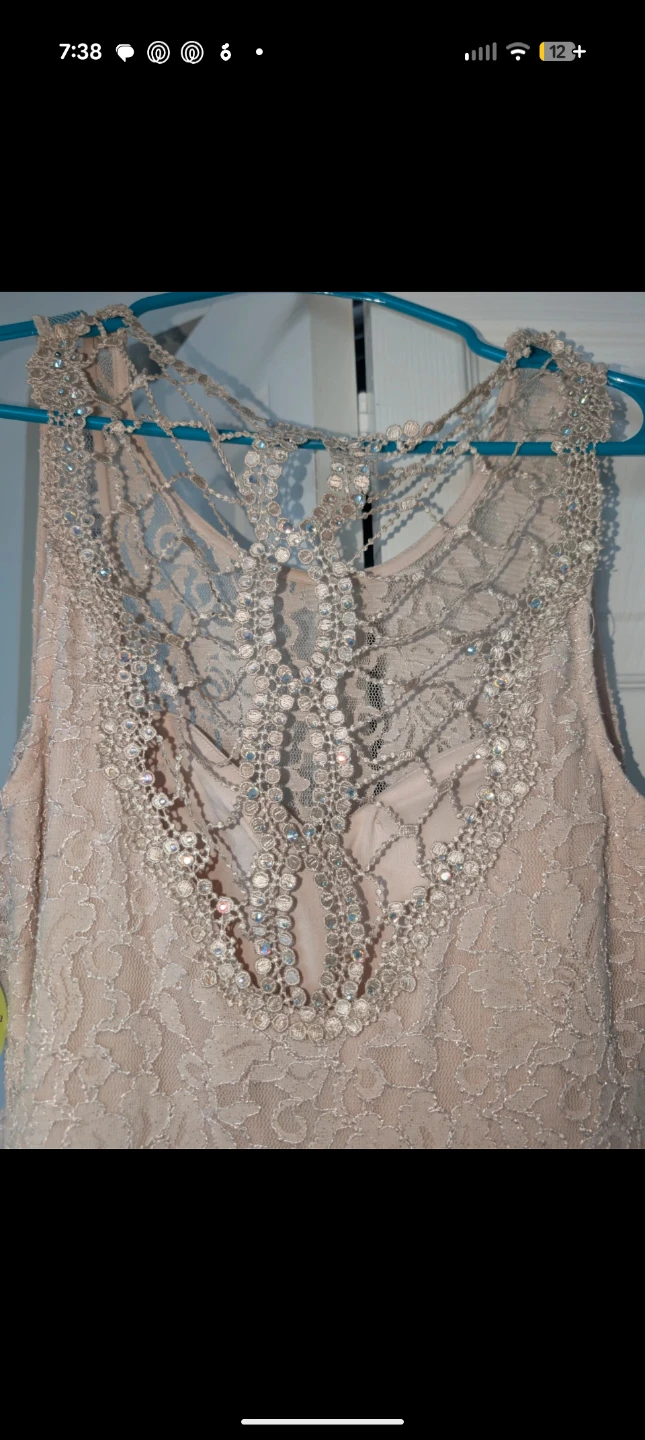 Windsor Nude Lace Gown, Size 5 - photo 2