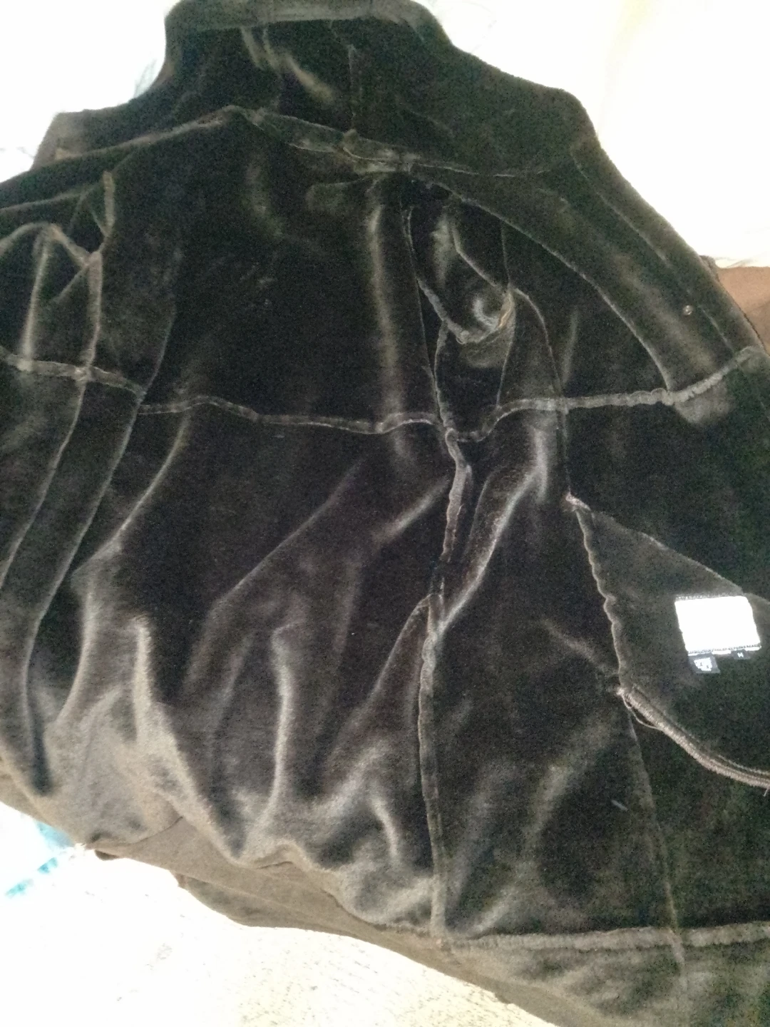 Sequence Brown Faux Shearling Coat Size M - photo 3