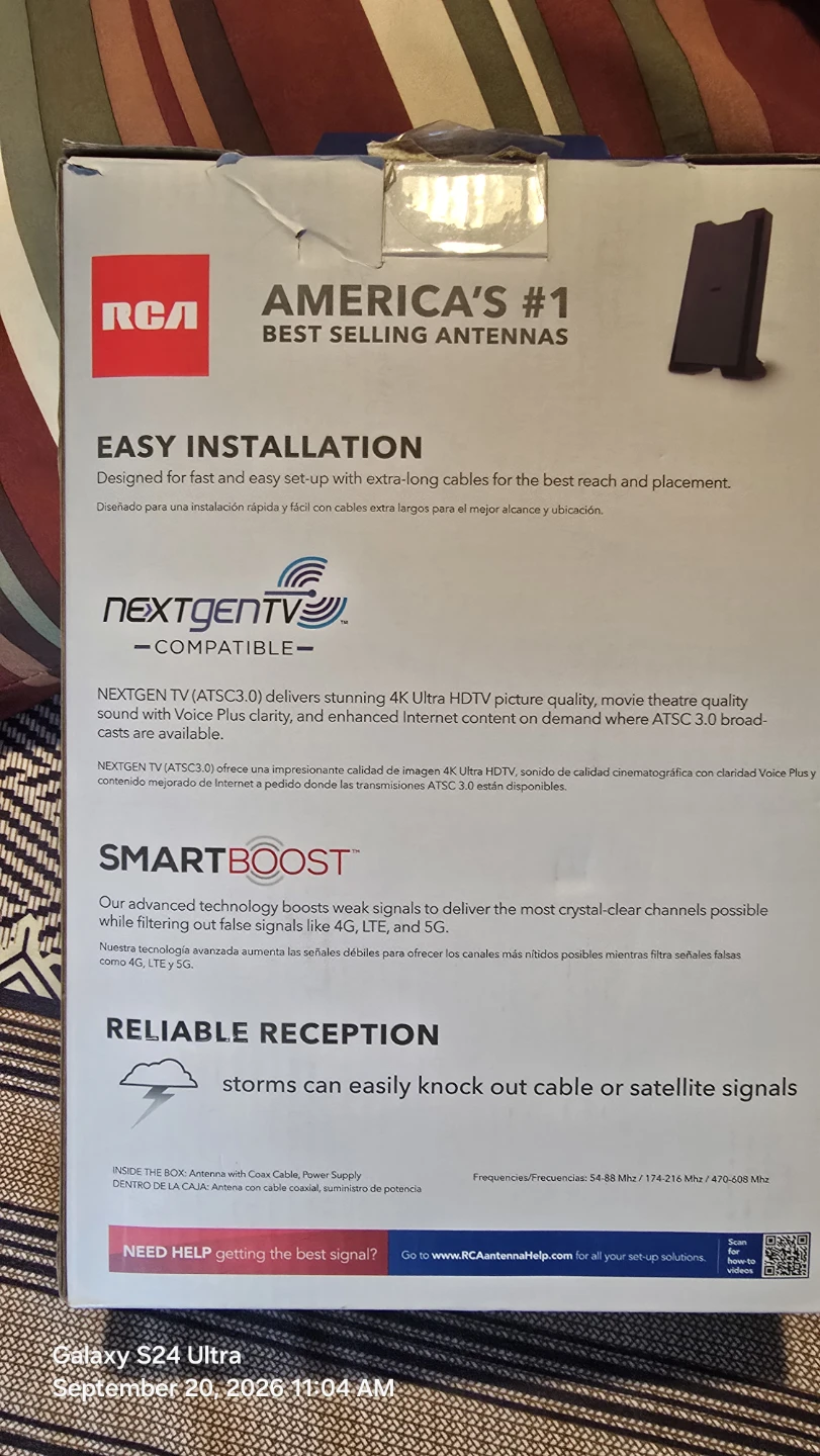 RCA Amplified Indoor HDTV Antenna - photo 2