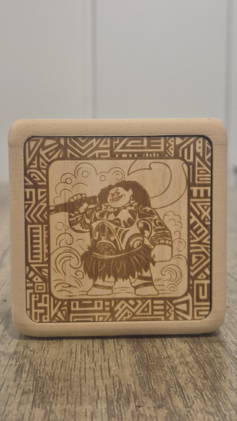 Disney Moana Wooden Music Box 5 songs hand carved - photo 2