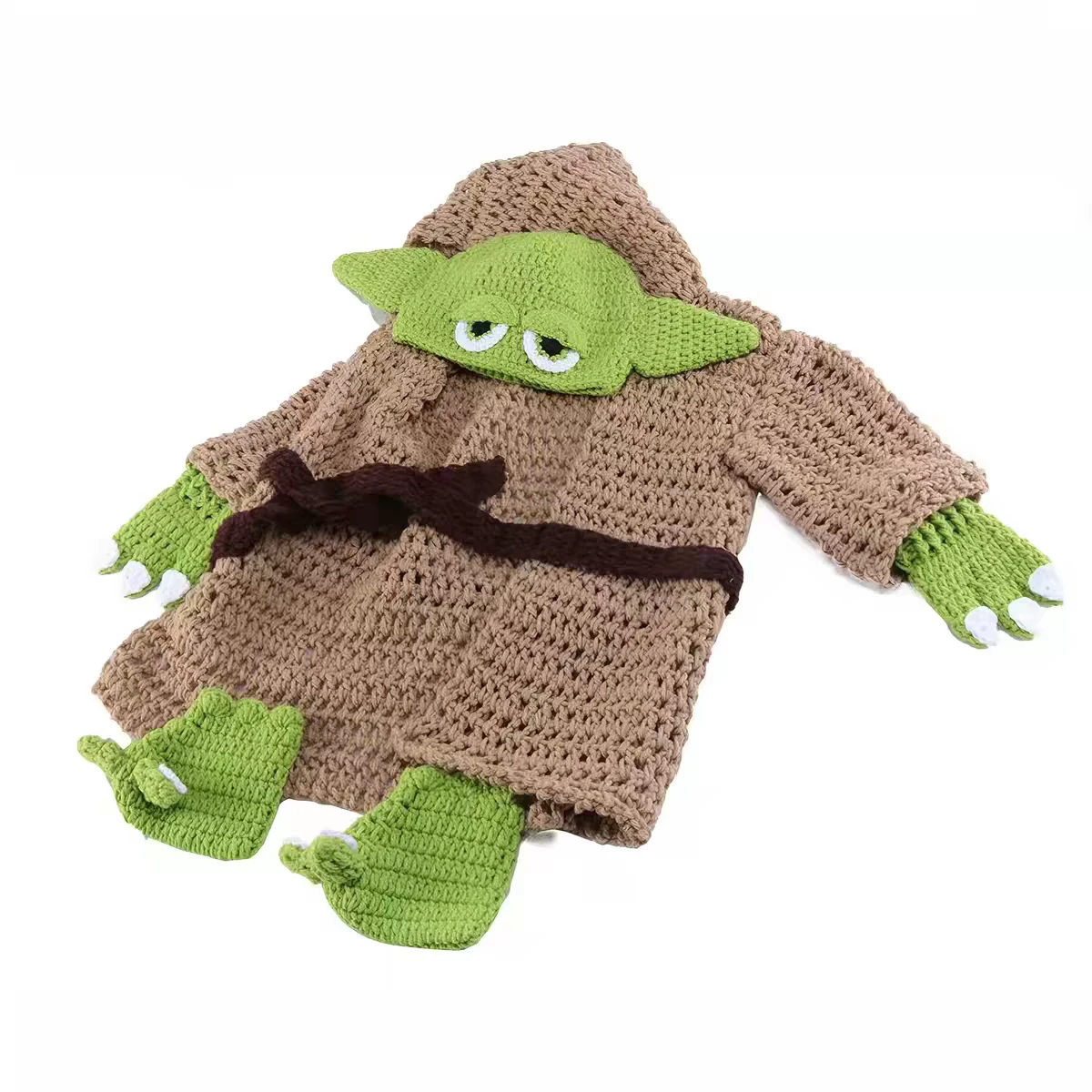Crocheted Baby Yoda Costume 3m - photo 2