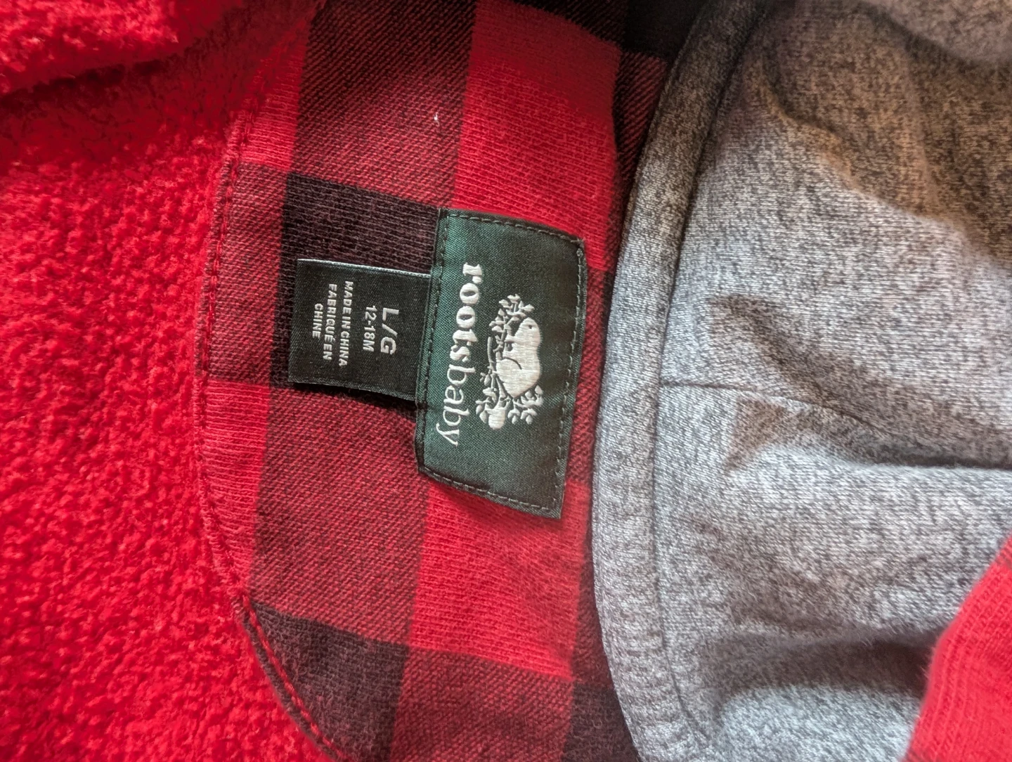 Roots Baby Plaid Hooded Onesie - photo 2