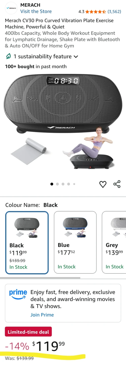Pro Curved Vibration Plate Exercise Machine – Great Condition! - photo 4