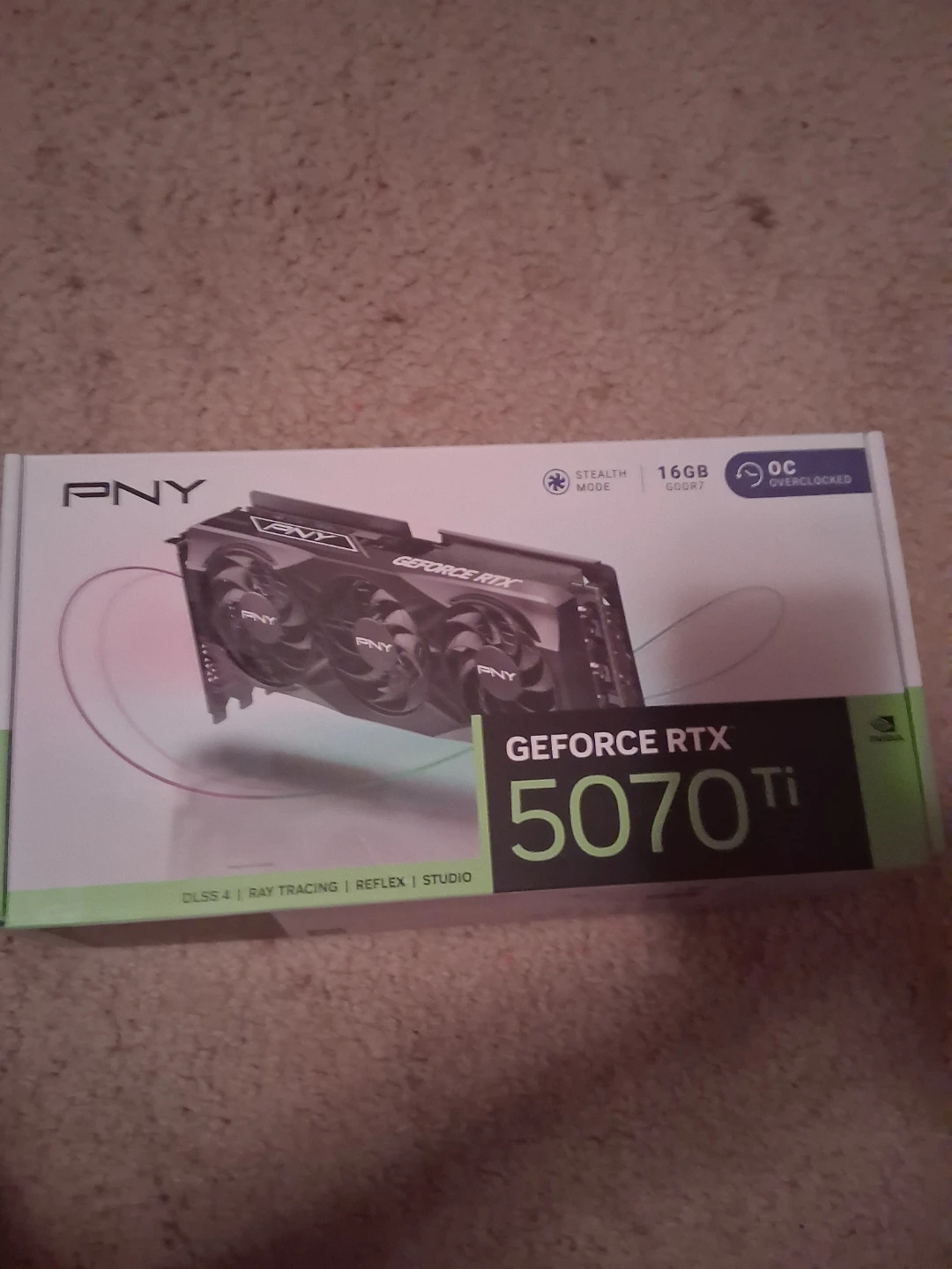 PNY NVIDIA GeForce RTX™ 5070 Ti OC Triple Fan Graphics Card
