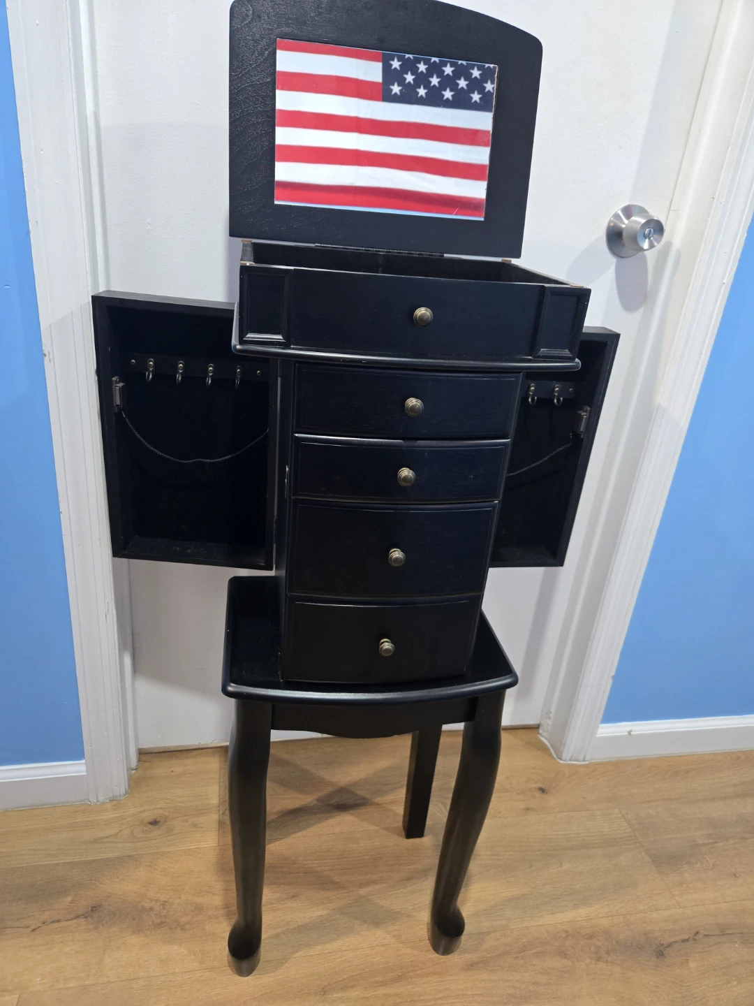 Black Standing Jewelry Armoire - photo 4