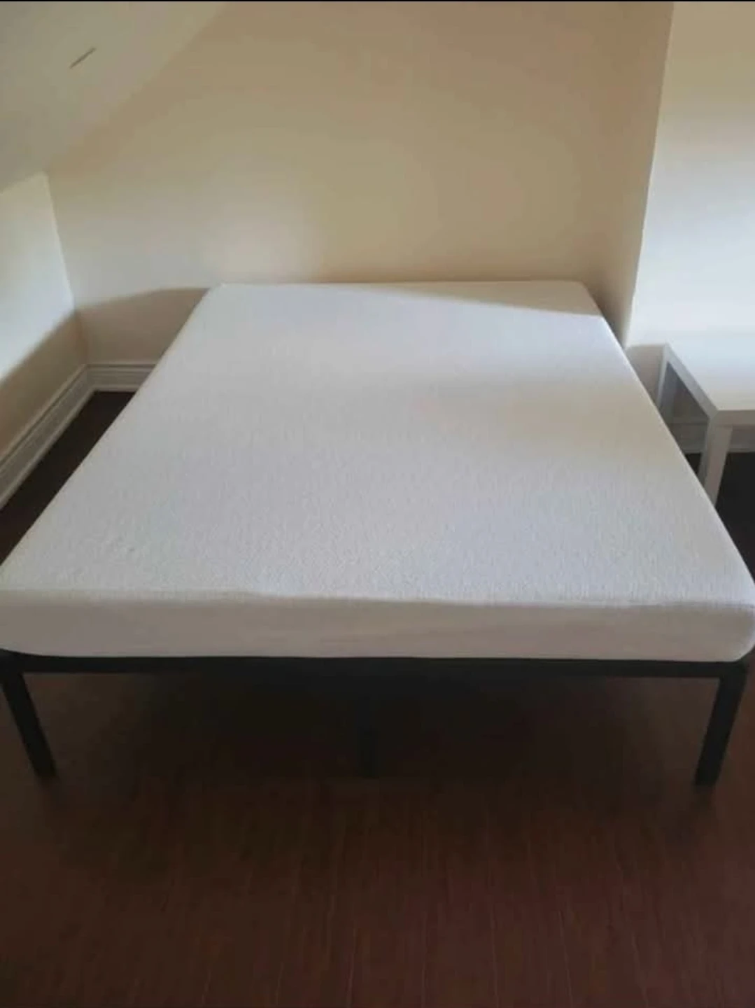 Queen mattress $70 bed frame $100 - photo 3
