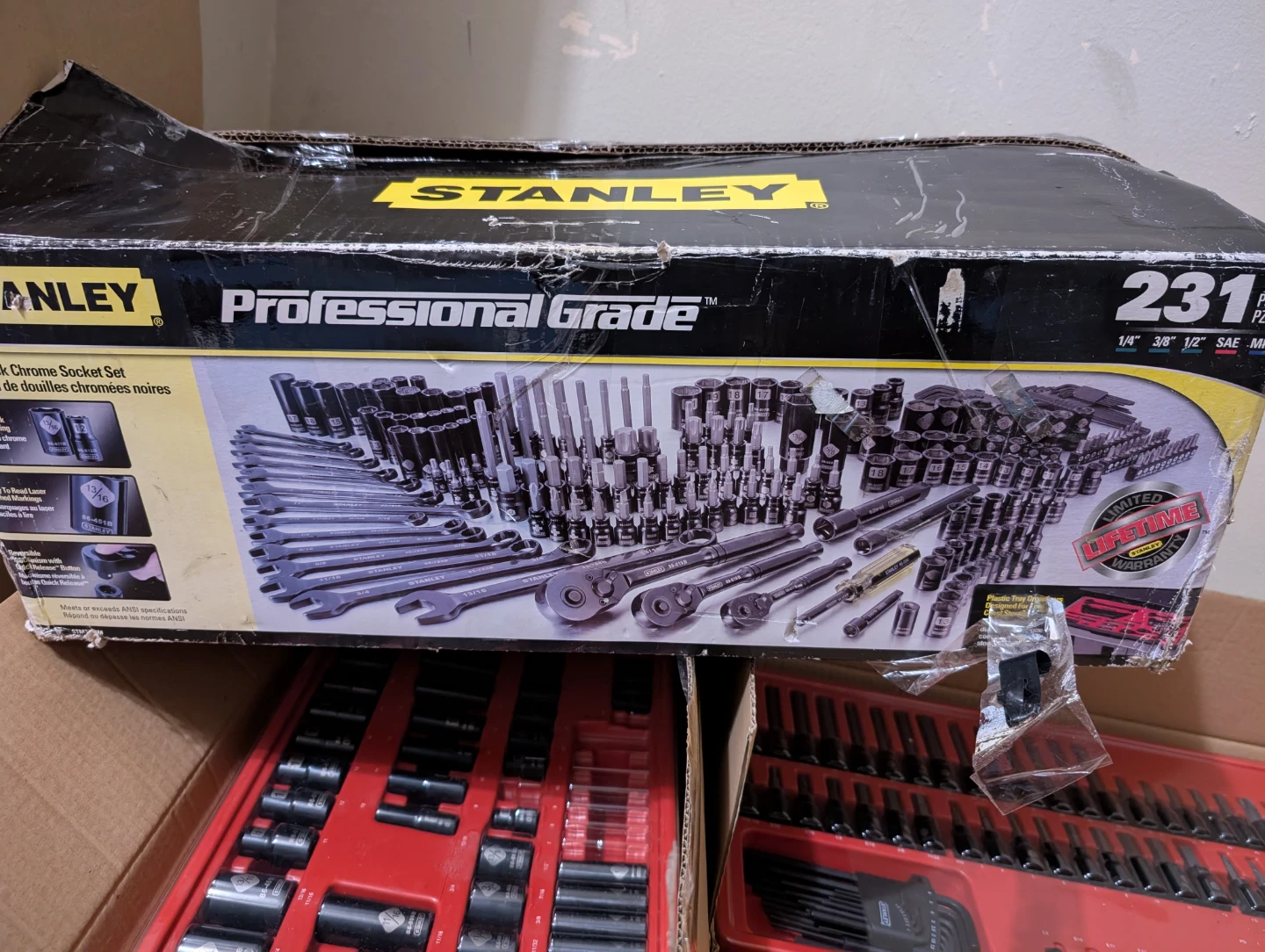 Stanley Professional Grade 231-Piece blck Chrome Mechanics Tool