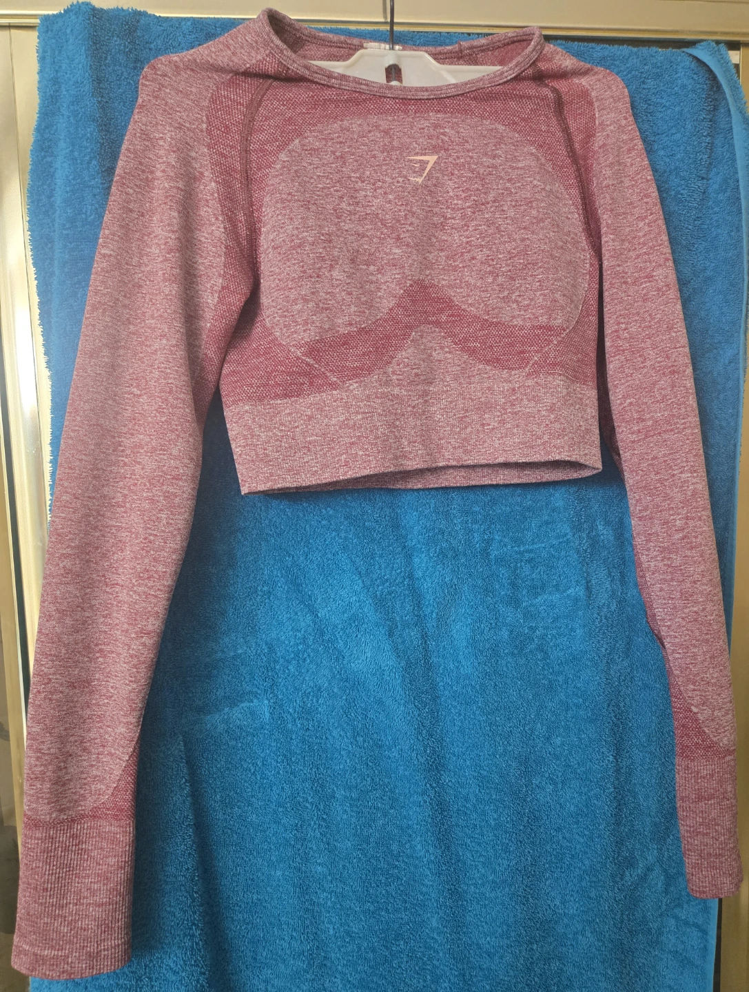 Women's Small Gymshark Flex Sports Long Sleeve Crop Top.  EUC.