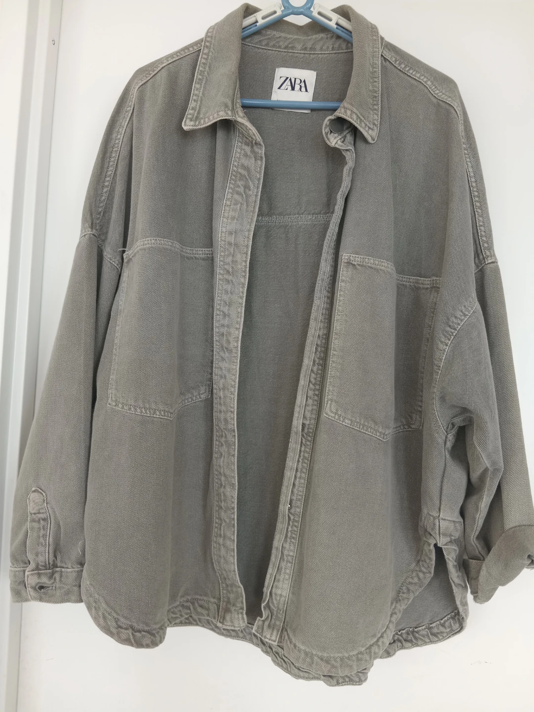 Zara Grey Denim Overshirt