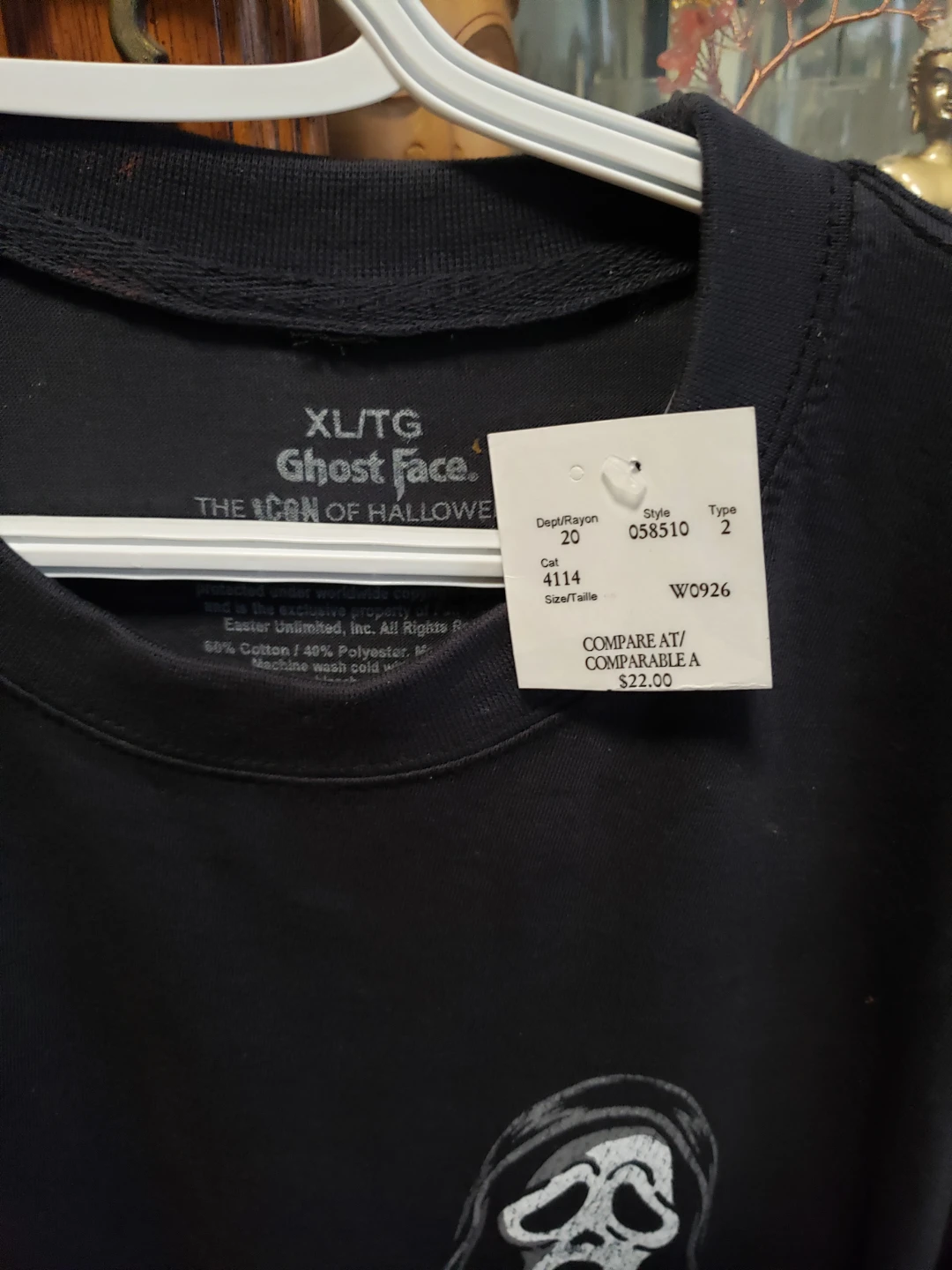 Ghost Face The Icon of Halloween Graphic T-Shirt - photo 3