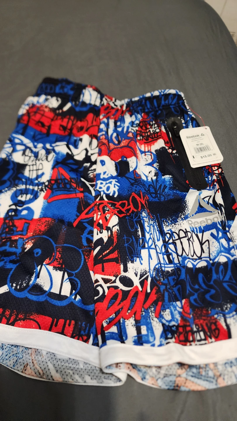Reebok Graffiti Print Training Shorts - Medium - photo 2