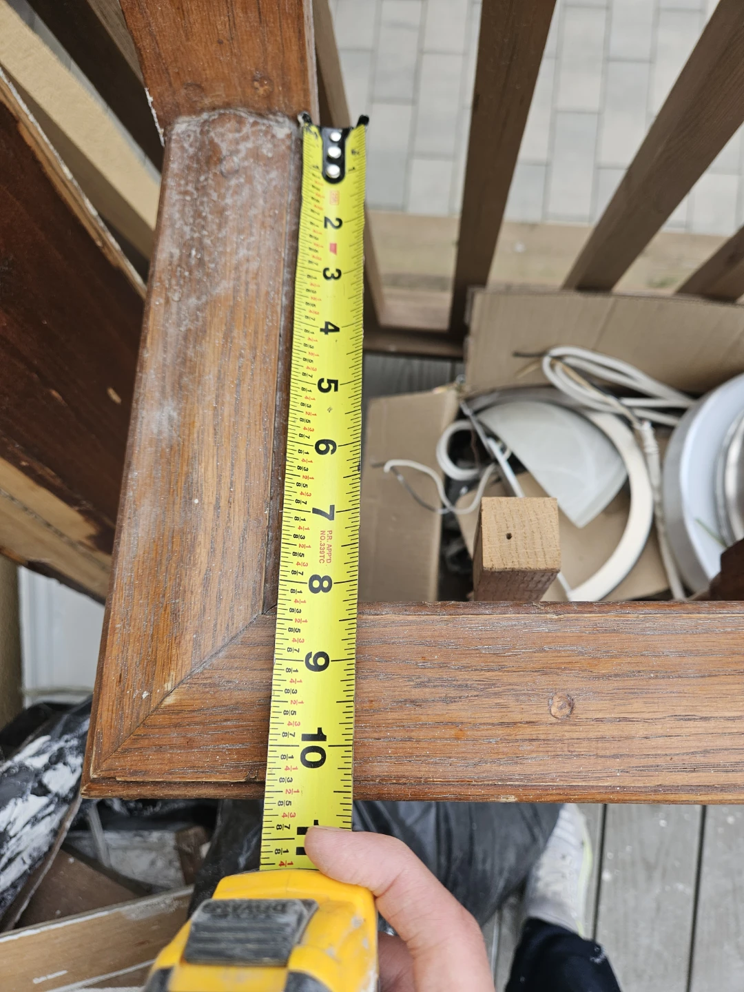 Wooden Stair Railing Section - photo 3