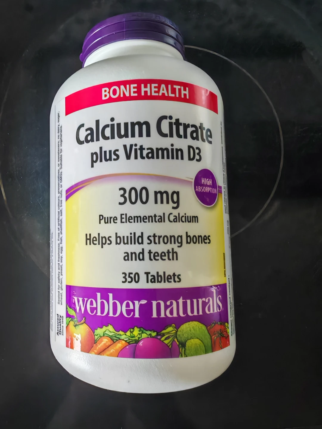 Calcium Citrate + Vitamin D3 (350 Tablets, Exp 2027) Two bottles