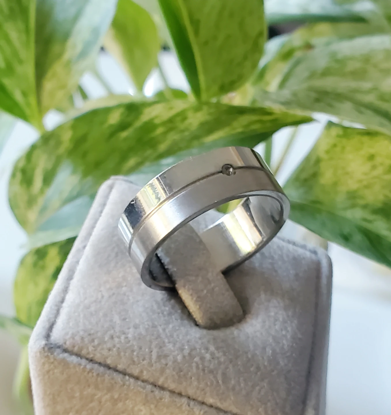 Store closed. New Steel Ring with tag.