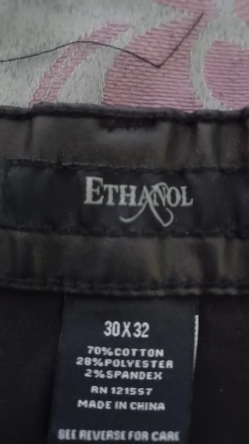 Ethanol Men's Black Pants