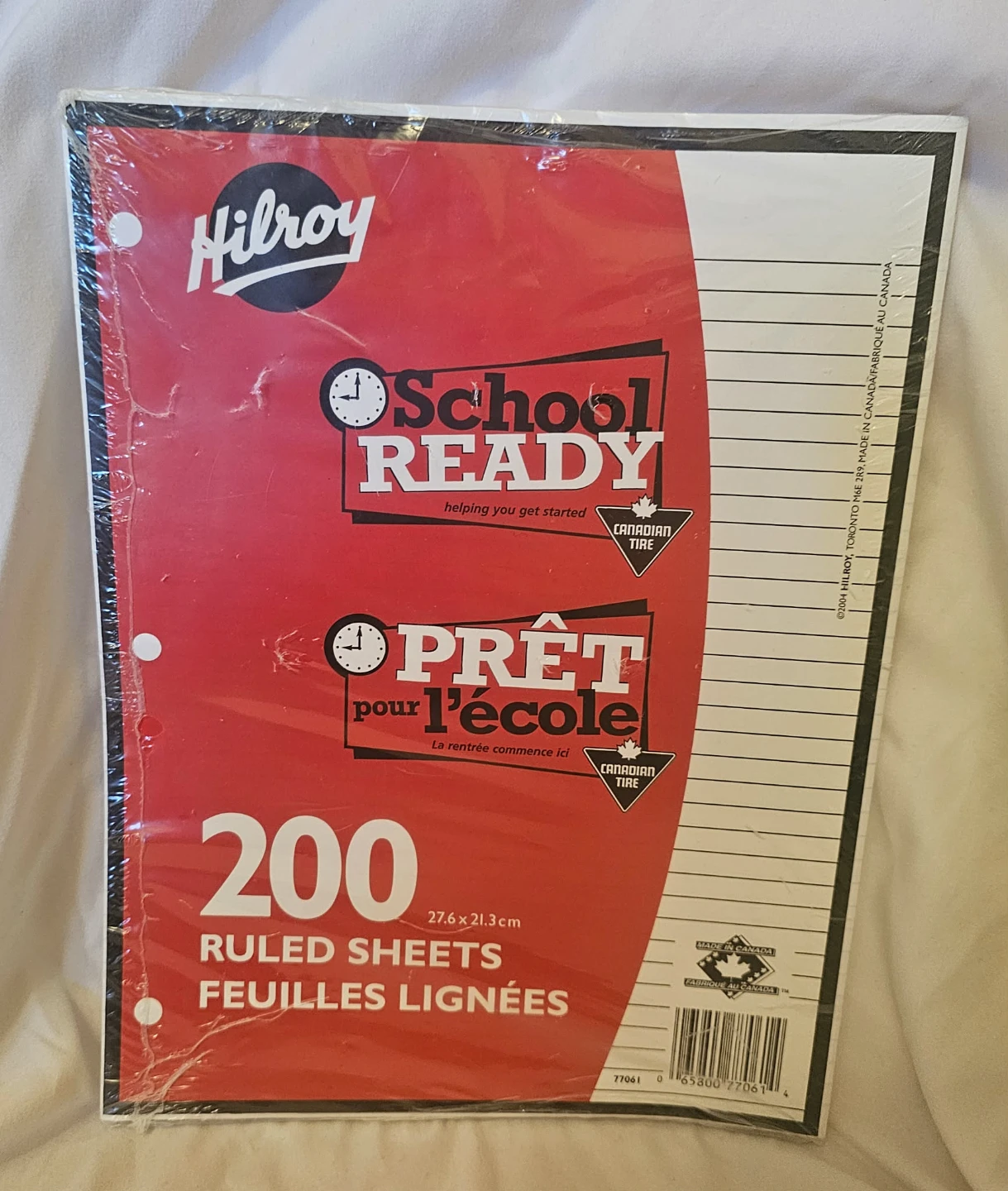 Hilroy School Ready 200 Ruled Loose Leaf Paper Sheets