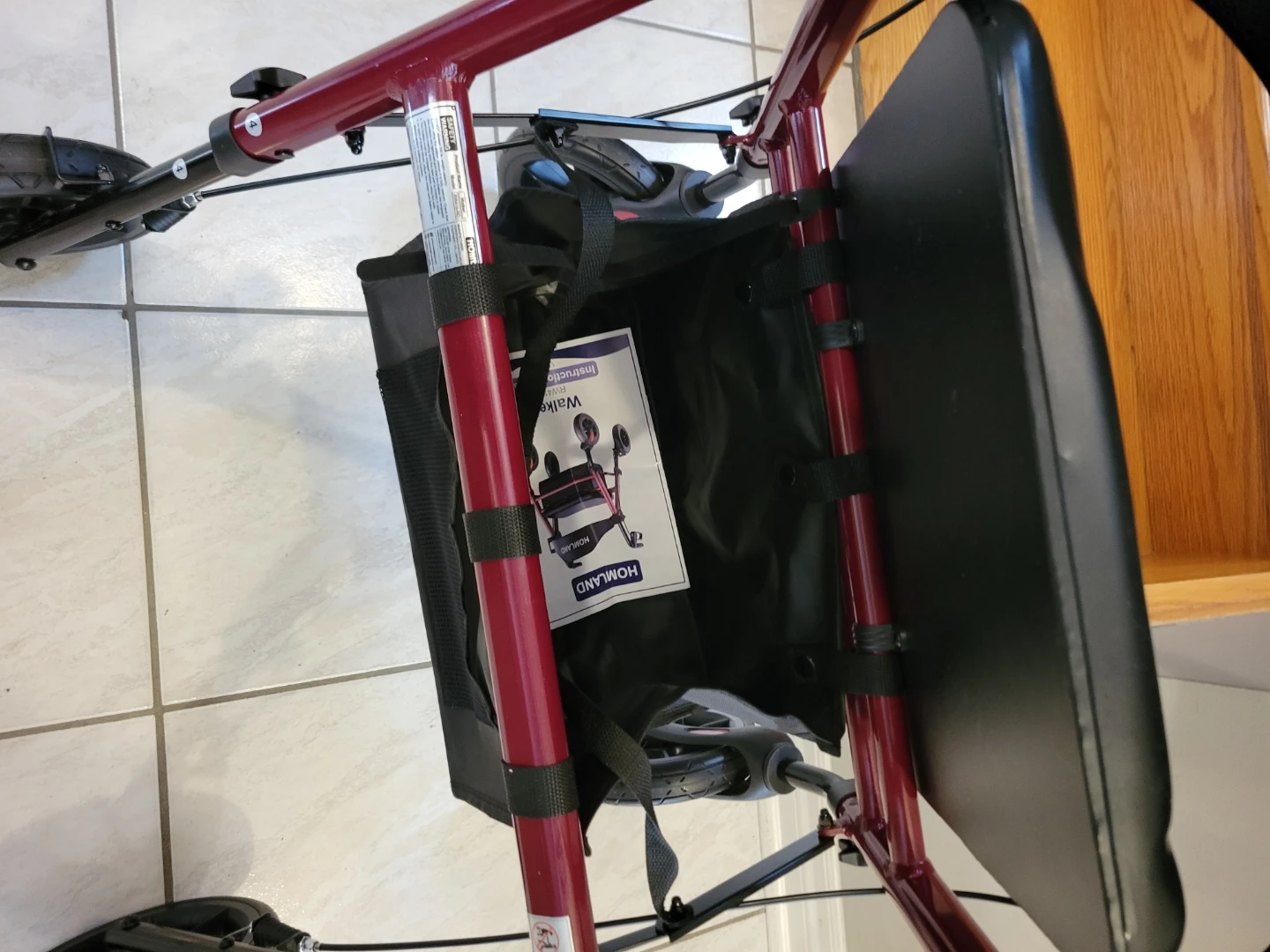 HOMLAND Foldable Rollator Walkers with Seat New - photo 5
