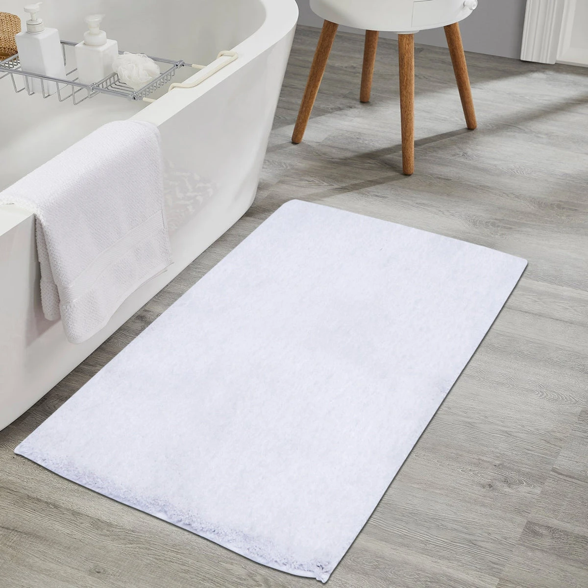 Fabstyles Ultra Luxe White Bath Mat