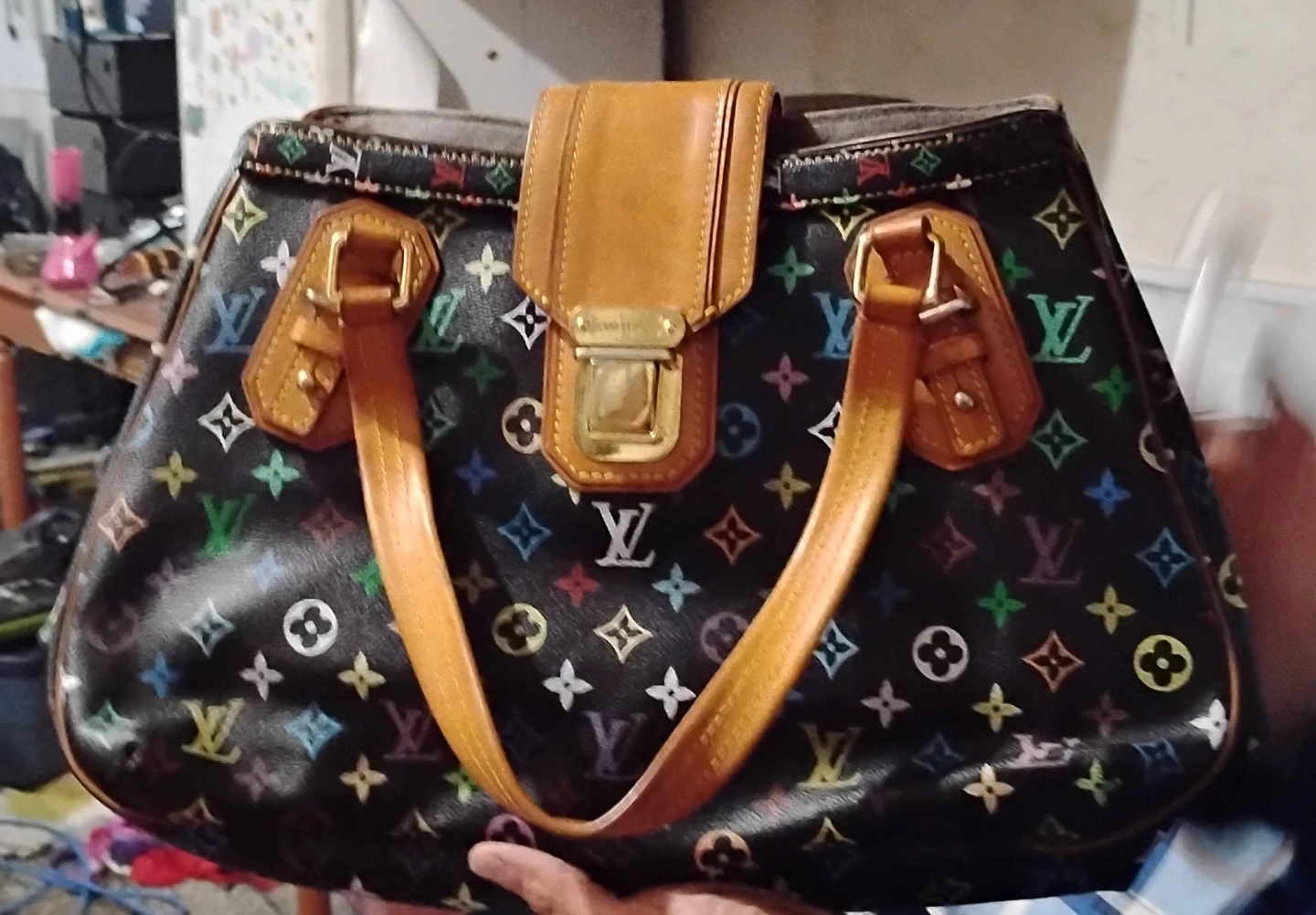 Real Louis Vuitton Monogram Multicolor Speedy Bag