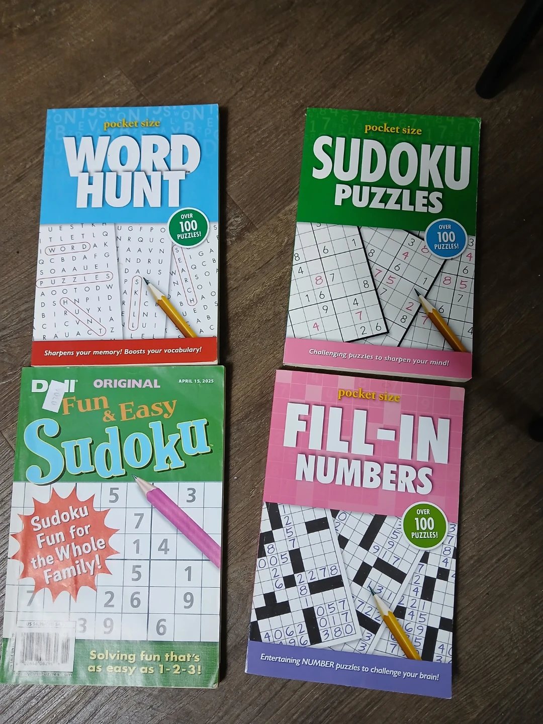 Set of 4 Pocket-Size Puzzle Books 🏈
