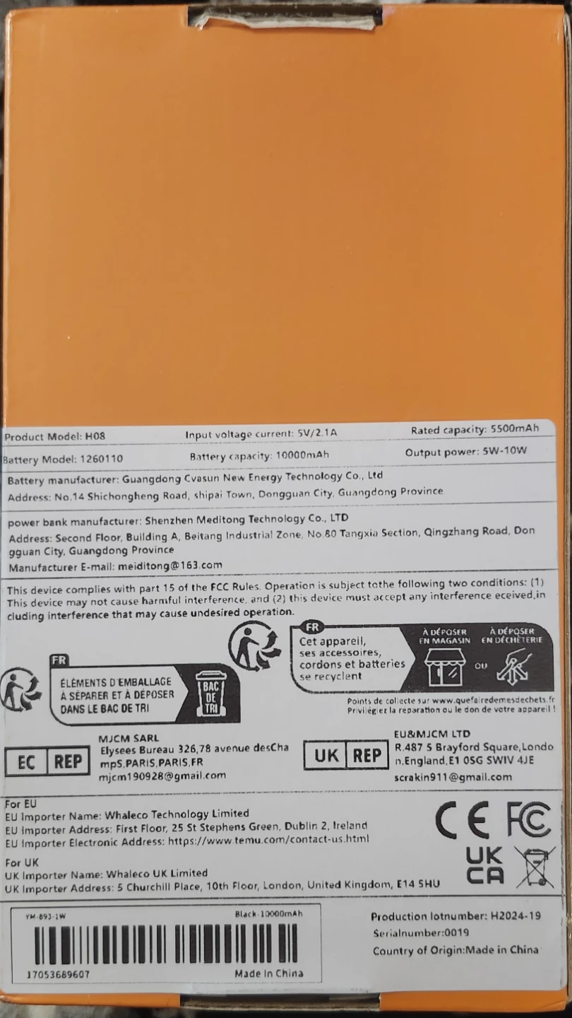 ​Brand New Hinne 10,000mAh Power Bank with Built-in Cables - photo 5