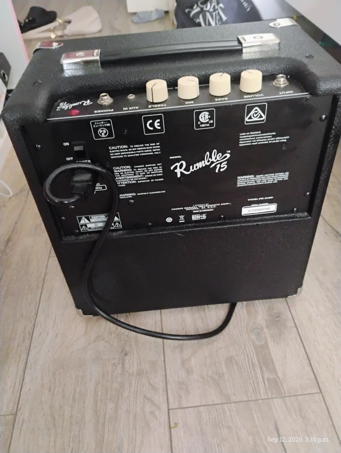 Fender Rumble 15 Bass Amplifier - photo 3