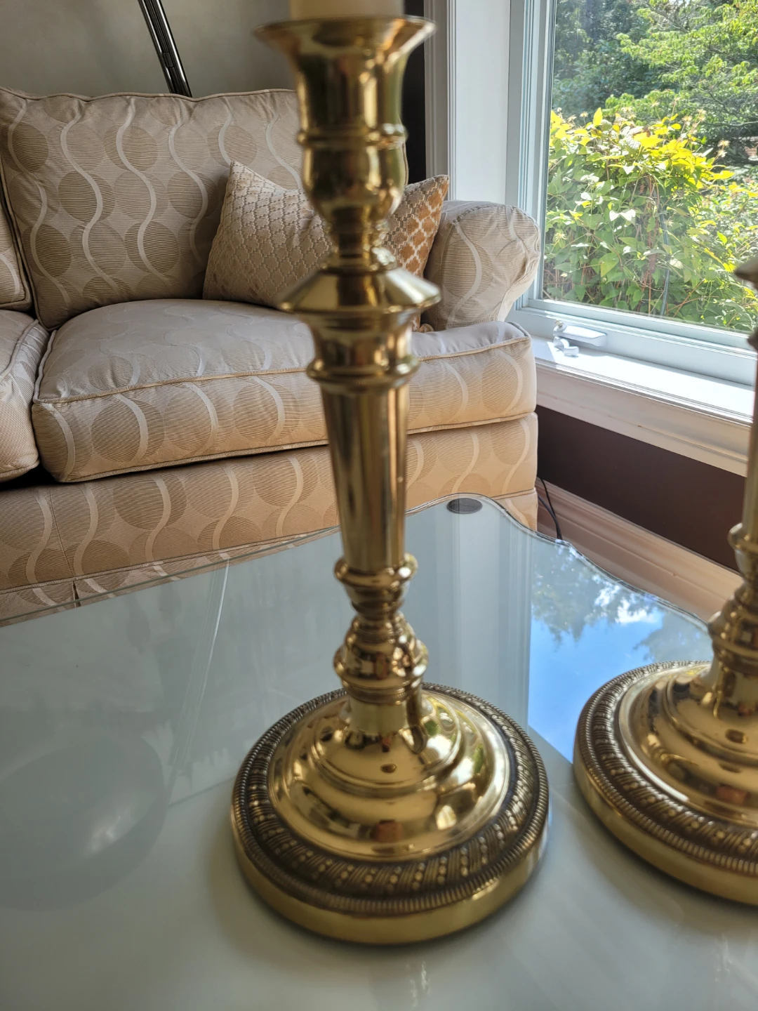 Set of Two Vintage Brass Candlesticks - photo 2
