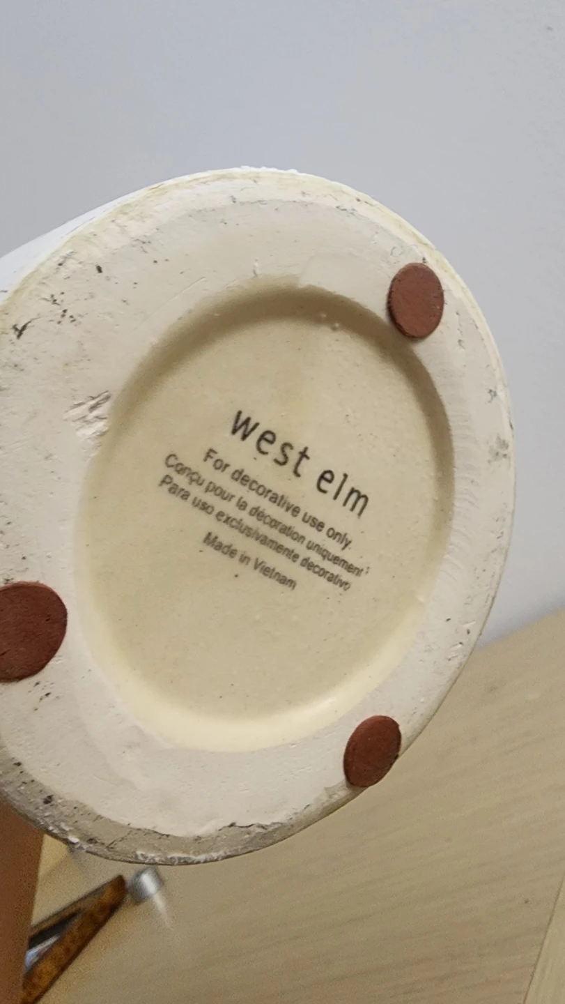 West Elm White Decorative Vase - photo 2