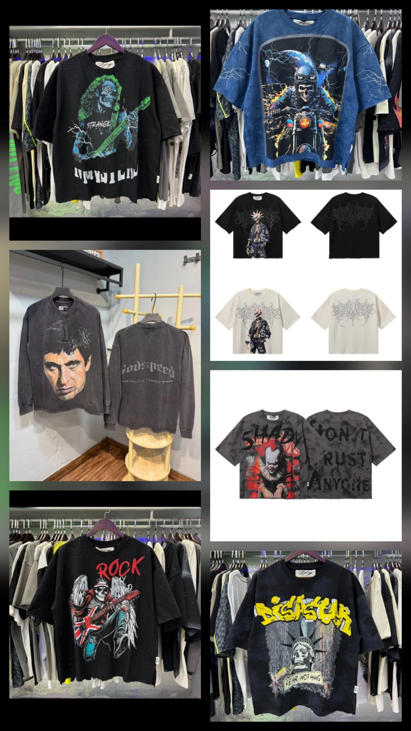BKYS Graphic Print Oversized T-Shirts