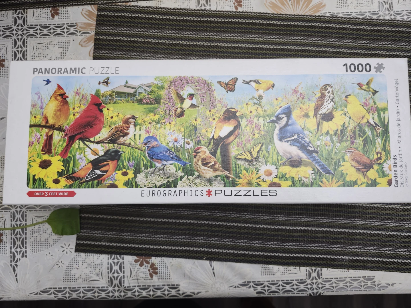 EuroGraphics Garden Birds Panoramic Puzzle 1000 Pieces