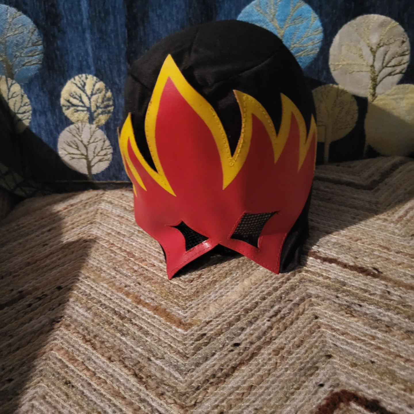 Flame design Lucheder Lucha Libre wrestling mask