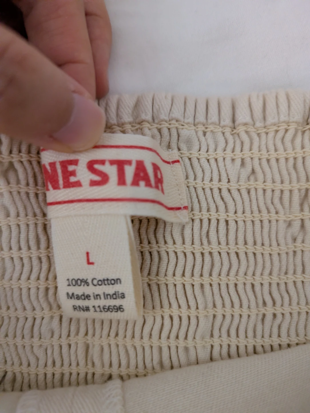 Lone Star Cream Cotton Corset Top Lace Up Sexy Sweet Cute - photo 3