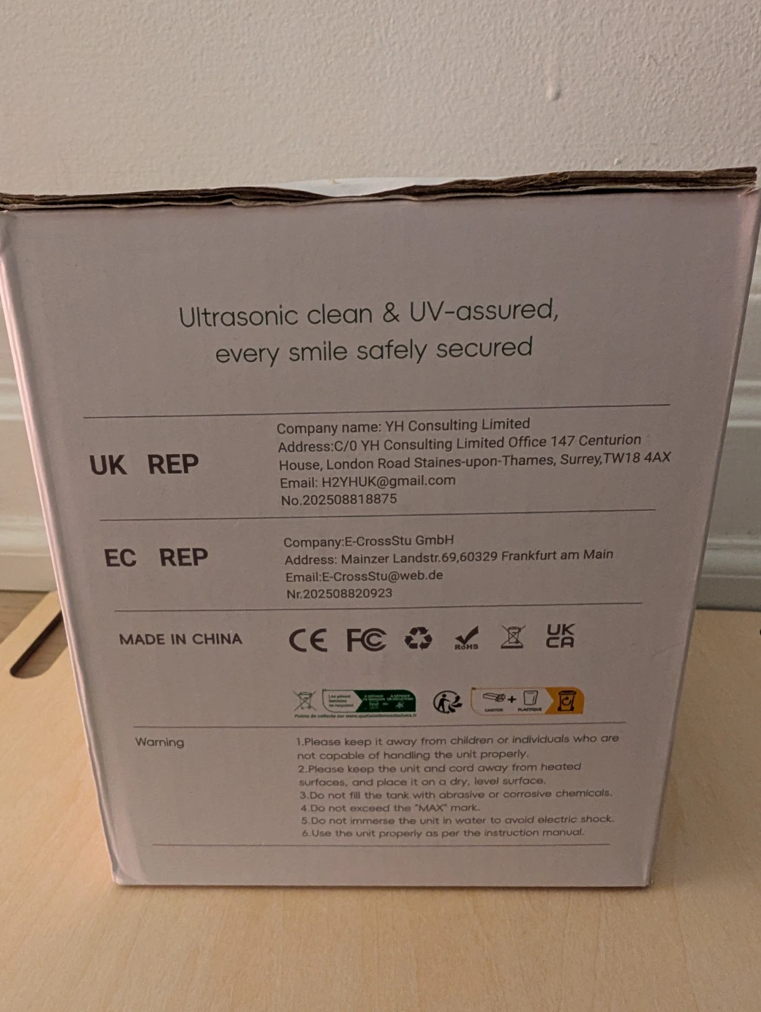 Ultrasonic UV toothbrush/retainer/ring cleaner - photo 4