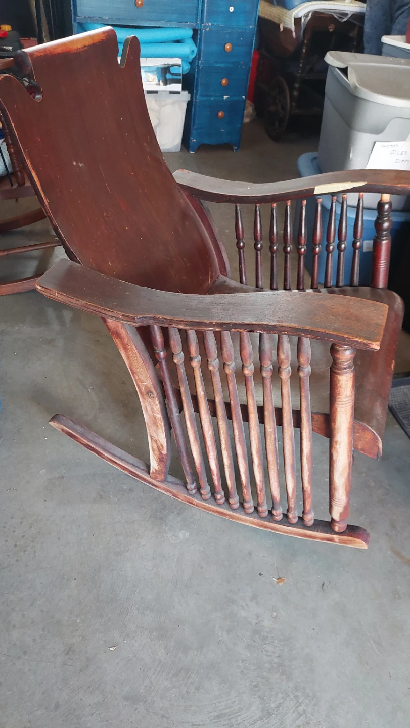 Vintage Spindle Rocking Chair - photo 3