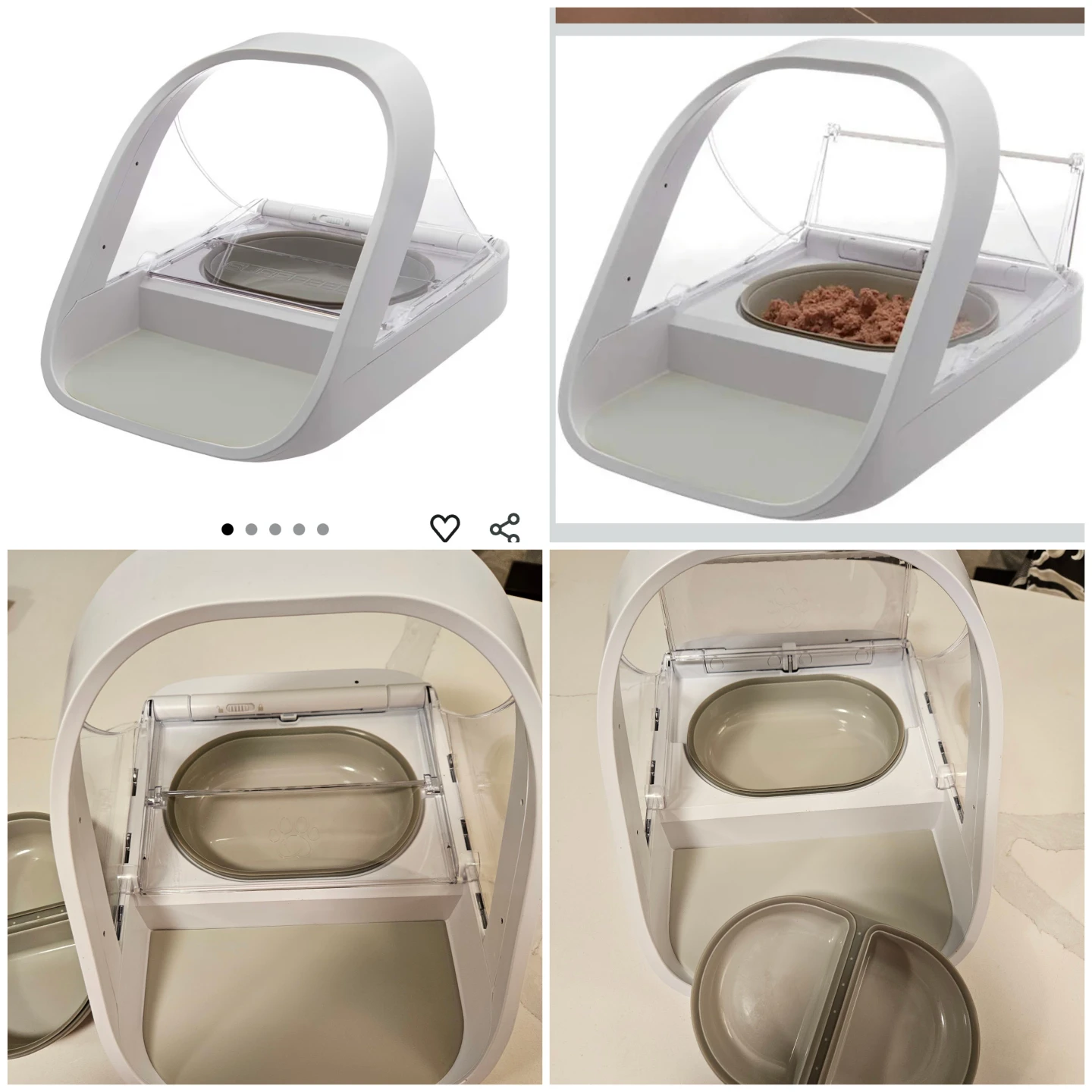 Cat feeder automatic for microchip