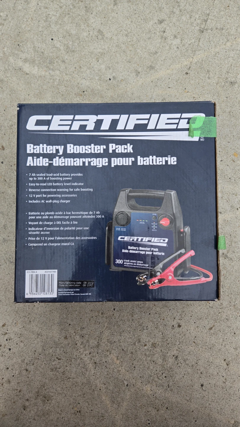 Certified Battery Booster Pack 300 Peak Amps - photo 4