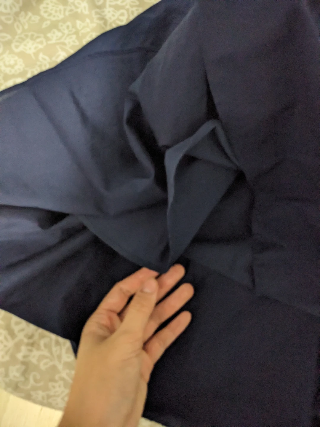 Uniqlo Navy Button-Down A-Line Skirt - photo 3