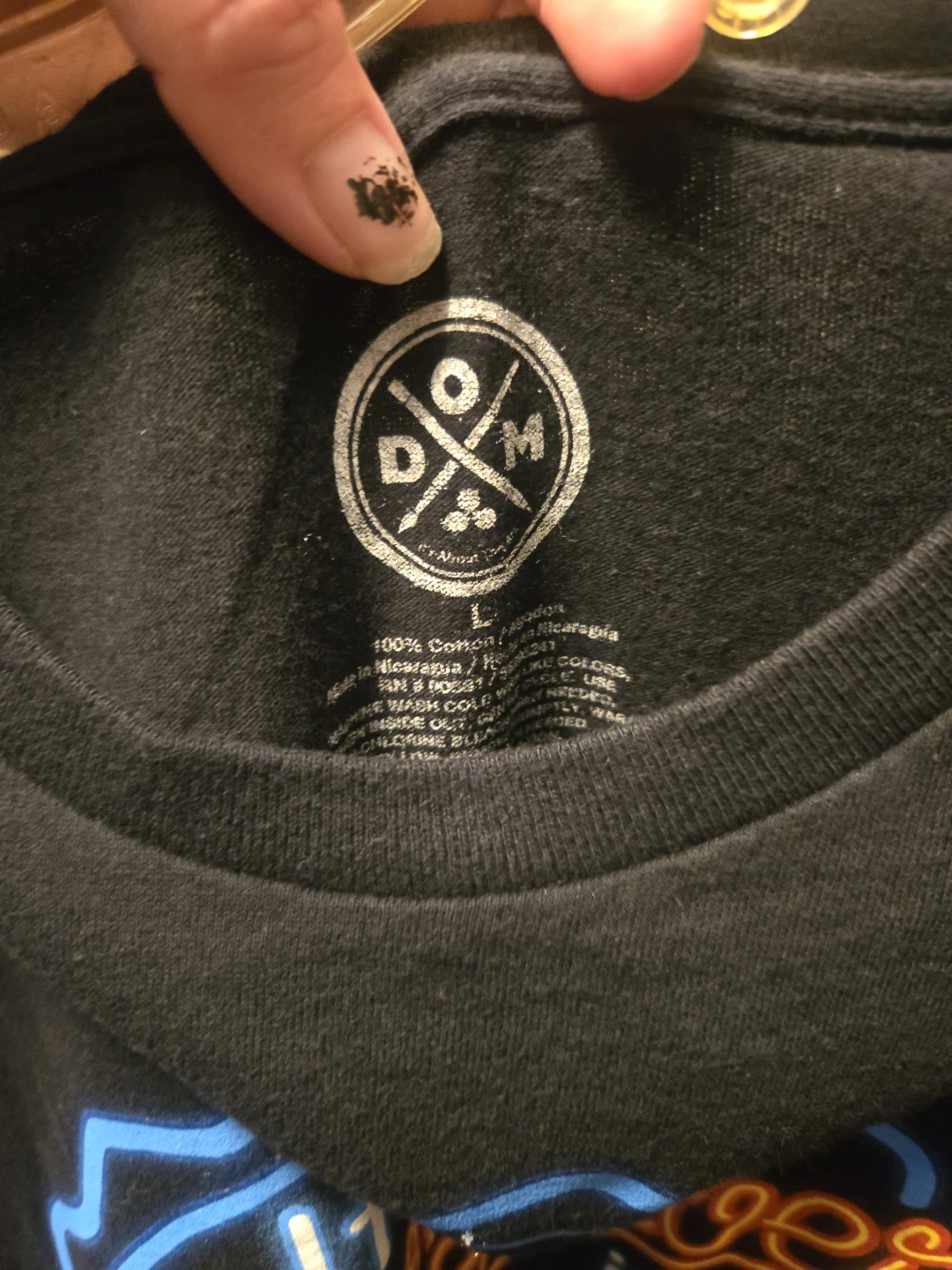 DOM Graphic T-Shirt Black Size L - photo 3