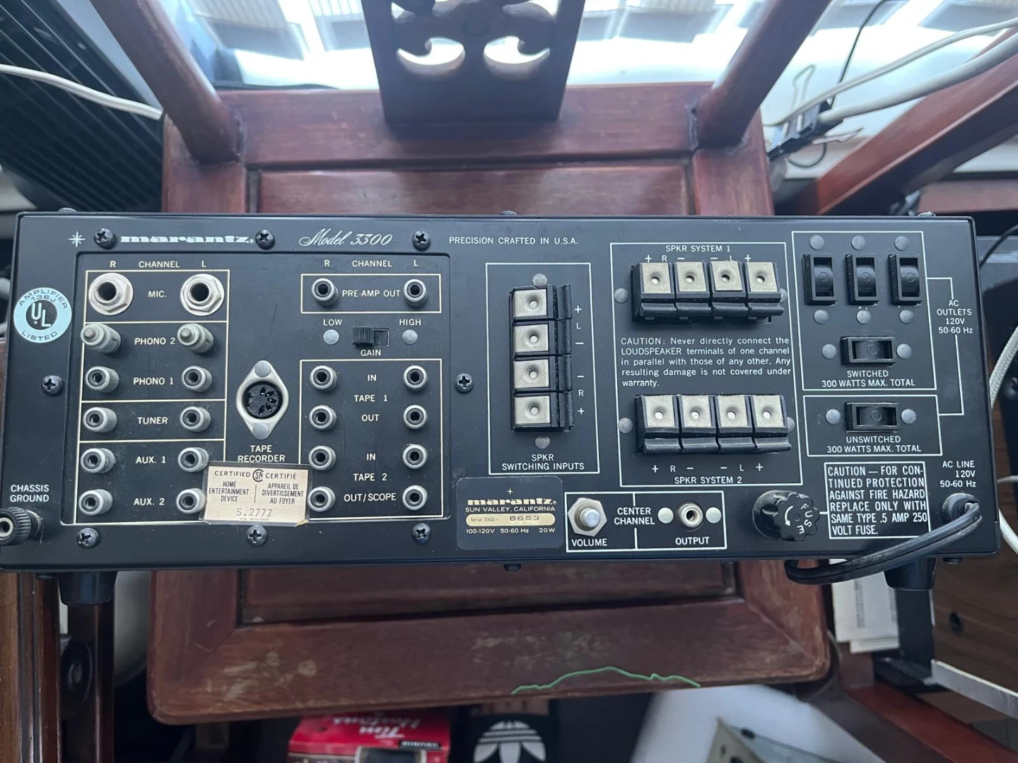 Marantz Model 3300 Stereo Control Console - photo 4