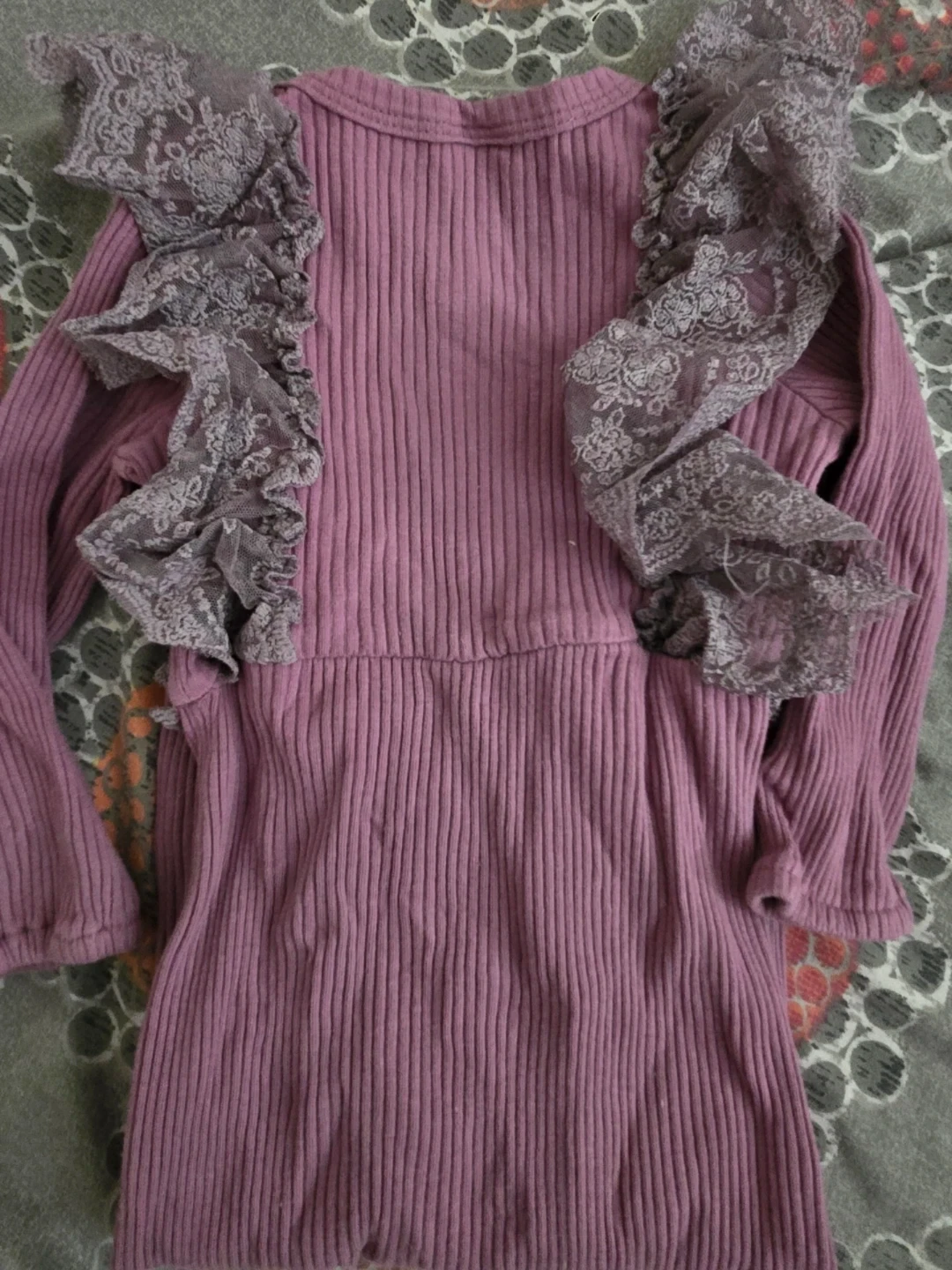 🏈Baby Girl Ribbed Romper 9-12M - photo 3