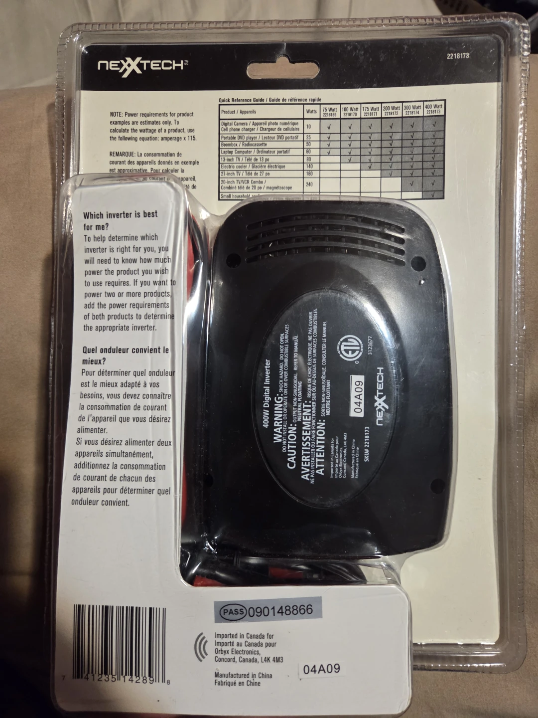 Nexxtech 400W Digital Inverter - photo 2